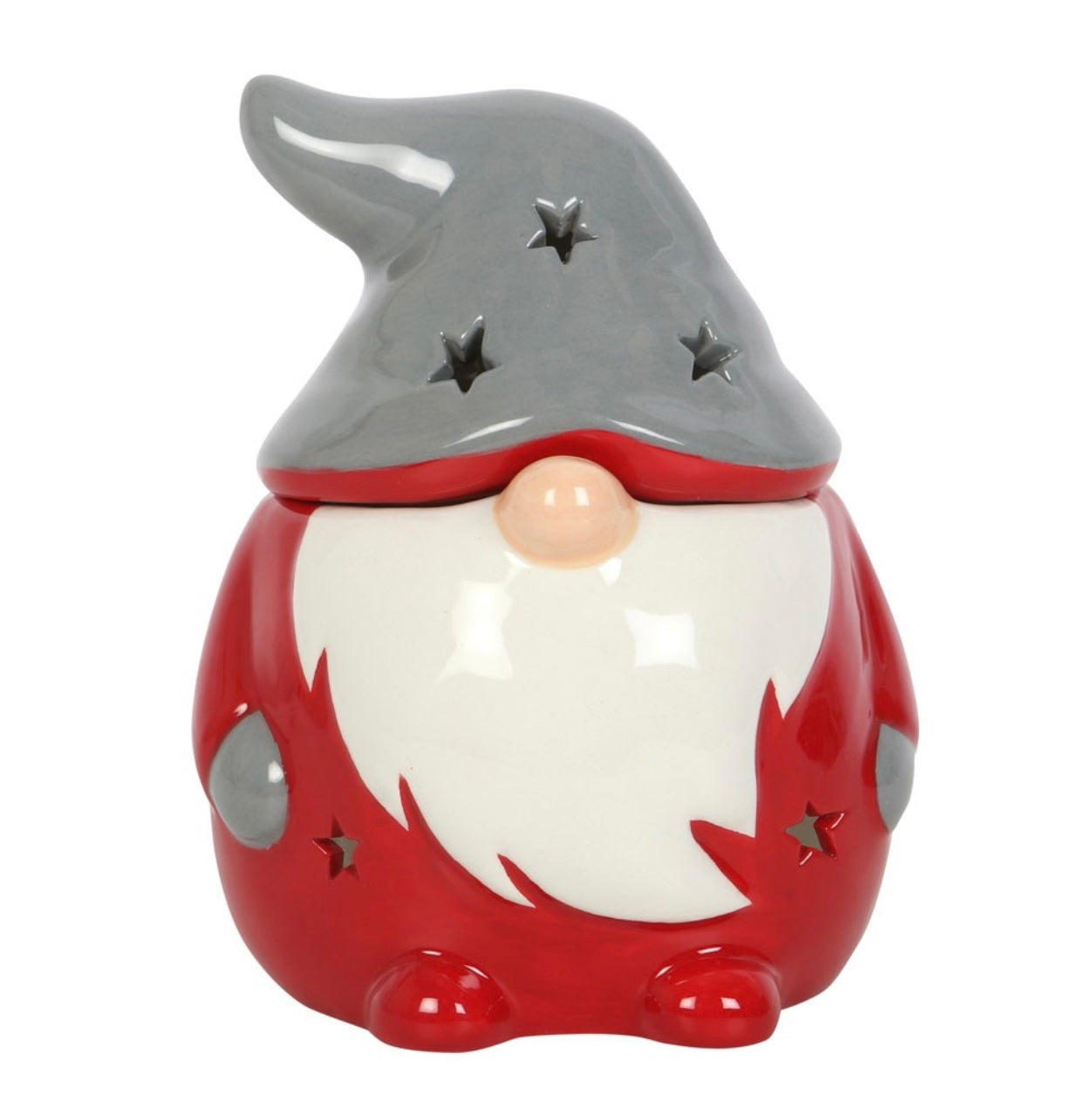 Red & Grey Christmas Gonk Wax Melt Burner