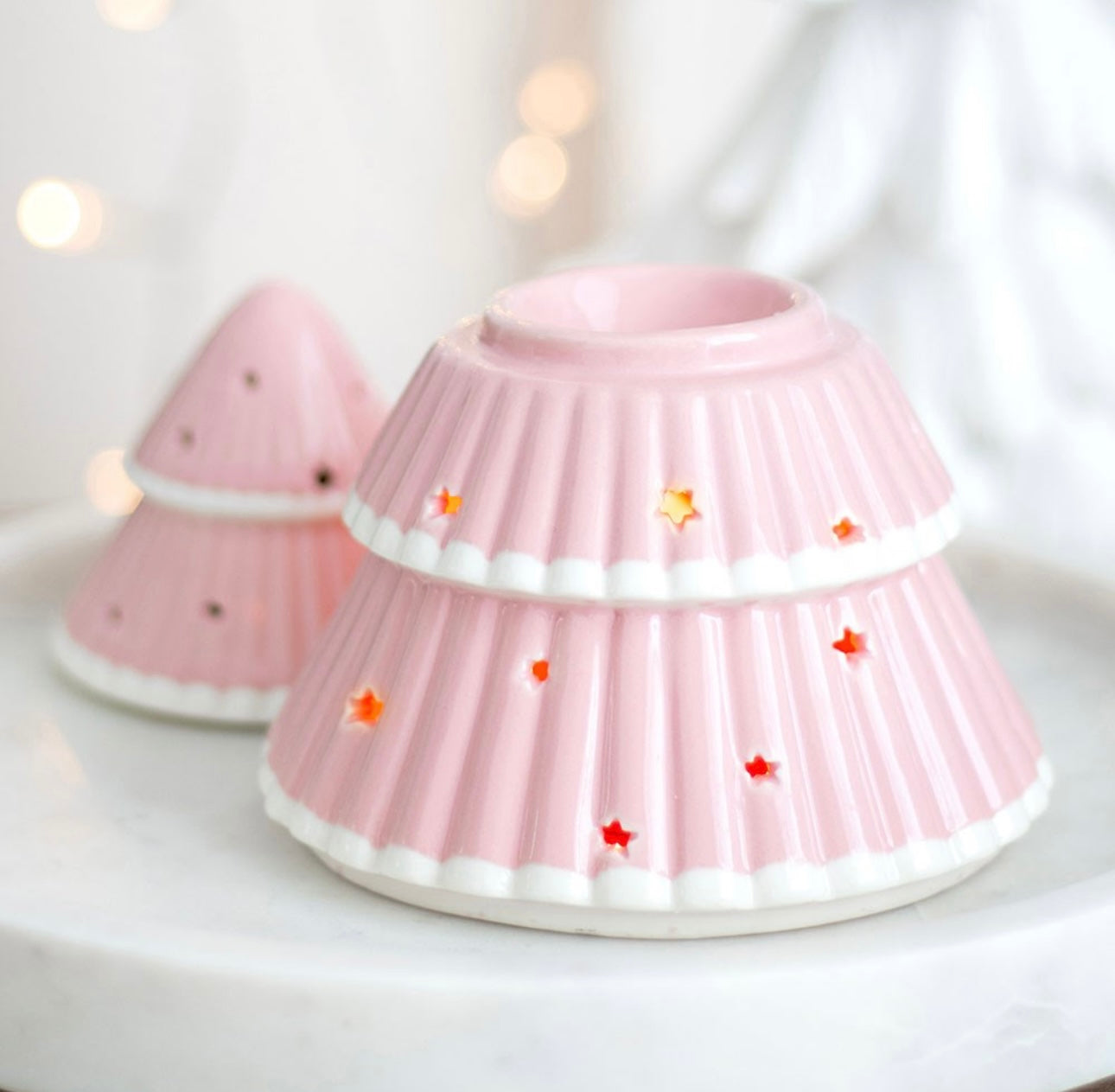 Pink Christmas Tree Wax Melt Burner