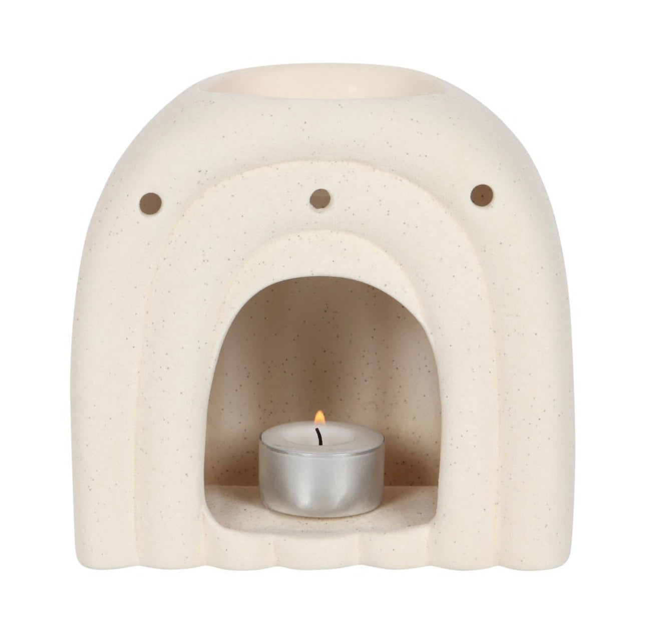 Cream Speckle Arch Wax Melt Burner
