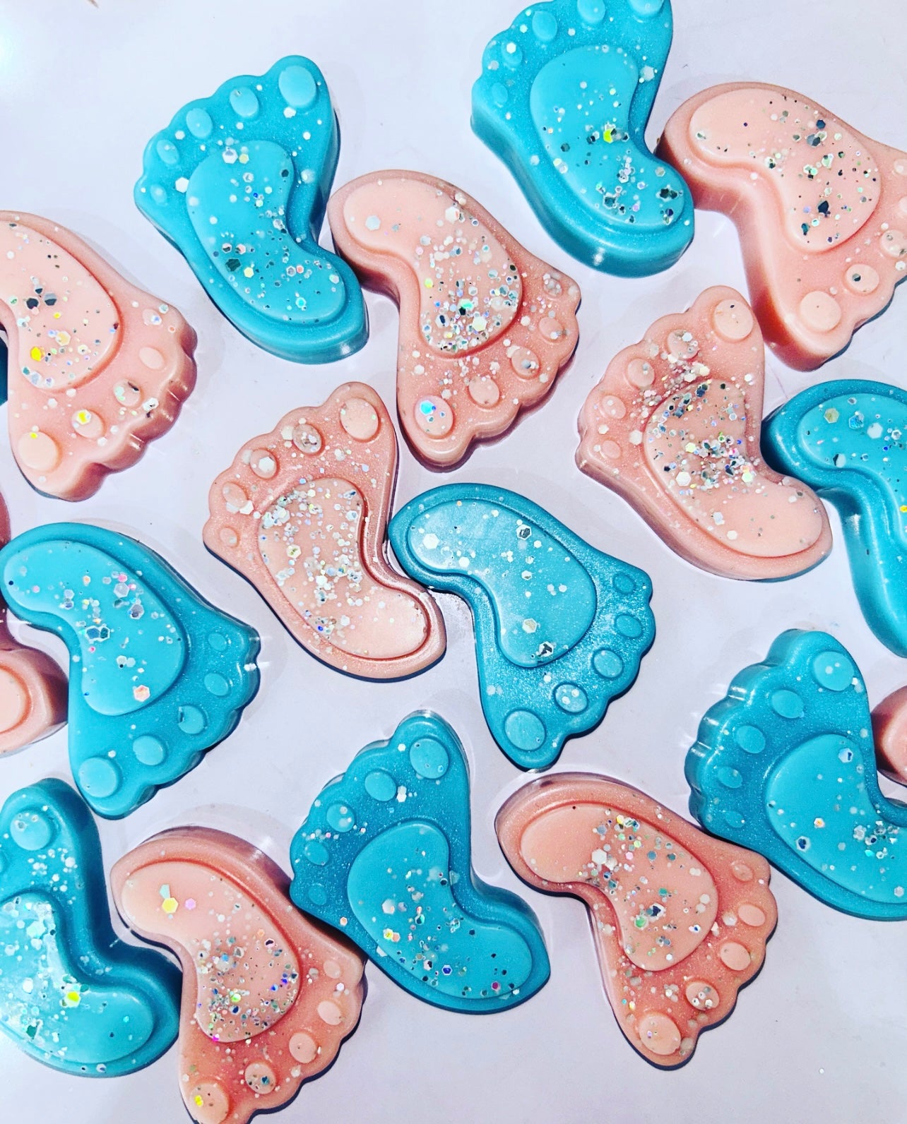 Baby Feet Wax Melts - Baby shower gift ideas.