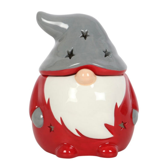 Red & Grey Christmas Gonk Wax Melt Burner